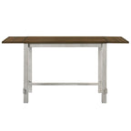 Tarala Oak 71-inch Counter Height Table with Drop Leaf by Furniture of America