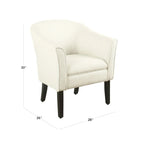 Porch & Den Kingswell Natural Textured Barrel Accent Chair