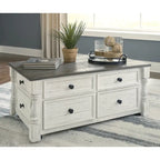 Signature Design by Ashley Havalance White/Gray Lift Top Cocktail Table - 26W x 46D x 20H