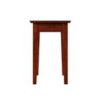 AFI Shaker Chair Side Table with Built-in Charger in Walnut