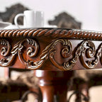 Furniture of America Nald Cherry 120-inch Wood Expandable Dining Table