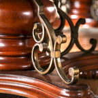 Furniture of America Nald Cherry 120-inch Wood Expandable Dining Table