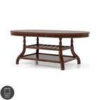 Furniture of America Coso Cherry 78-inch Wood Expandable Dining Table