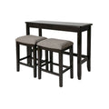 New Ridge Home Pub-Height Sofa Table with Two Counter-height Stools