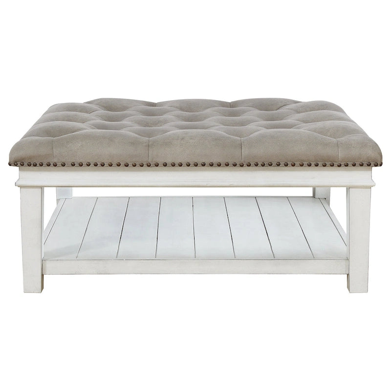 Kanwyn Upholstered Ottoman Cocktail Table - 40W x 40D x 18H
