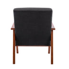 Porthos Home Sena Accent Chair With Wooden Legs & Suede Upholstery