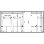 Bridgeport 42-inch Pub Bar Table (Chairs Not Included)