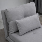 HOMCOM Convertible Flip Folding Upholstered Chair, Floor Lazy Sofa Bed