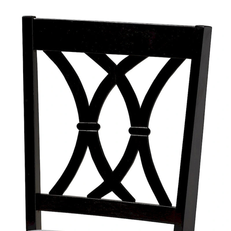 Reneau Modern and Contemporary Upholstered Wood 7-Piece Dining Set