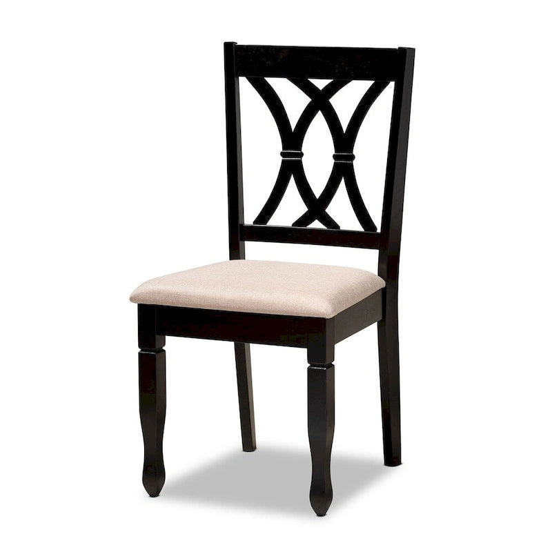 Reneau Modern and Contemporary Upholstered Wood 7-Piece Dining Set