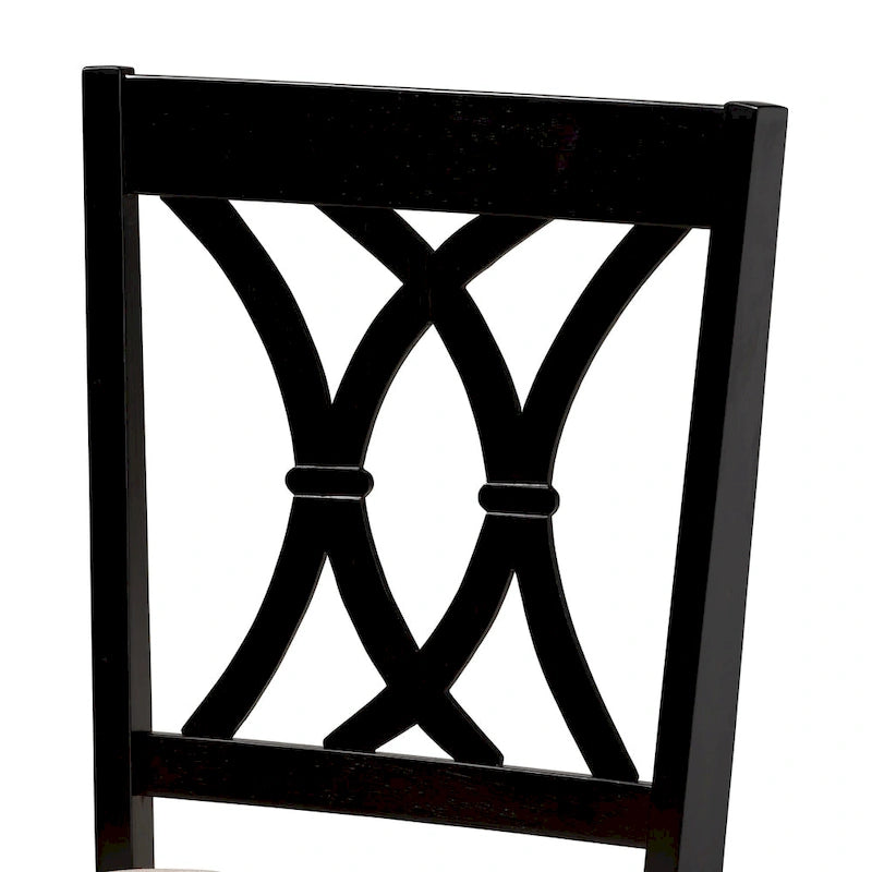 Reneau Modern and Contemporary Upholstered Wood 7-Piece Dining Set