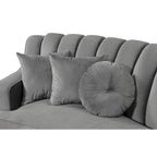 Round Circle Couch Symmetrical Modular Curved Velvet Sectional Sofa