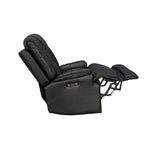 Genuine Top Grain Adjustable Headrest Extendable Footrest Zero Gravity Reclin Power Recliner
