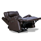 Genuine Top Grain Adjustable Headrest Extendable Footrest Zero Gravity Reclin Power Recliner