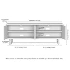 Cutler Rectangular TV Stand for TV's up to 75 - 68 Wide