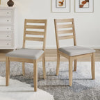 CraftPorch Simple Timeless Wooden Dining Chairs (Set of 2) - N/A