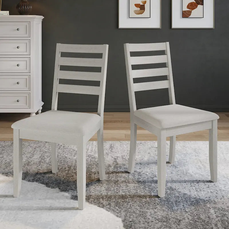 CraftPorch Simple Timeless Wooden Dining Chairs (Set of 2) - N/A