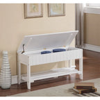 The Gray Barn Waggoner Solid Wood Shoe Bench with Storage