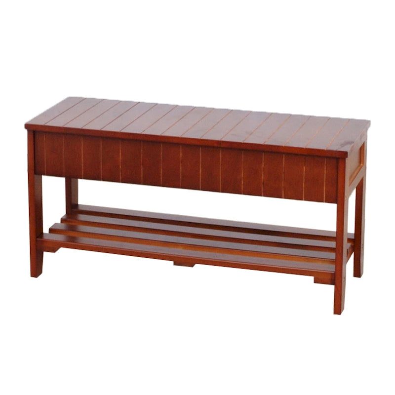 The Gray Barn Waggoner Solid Wood Shoe Bench with Storage