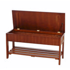 The Gray Barn Waggoner Solid Wood Shoe Bench with Storage