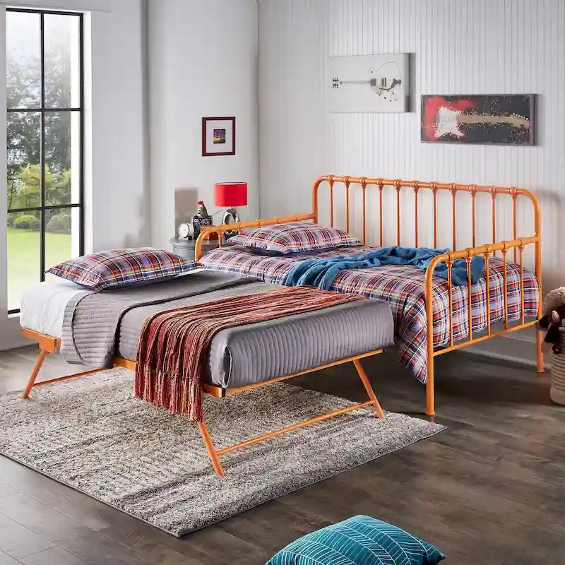 Constance Metal Daybed with Lift-up Trundle by iNSPIRE Q Bold