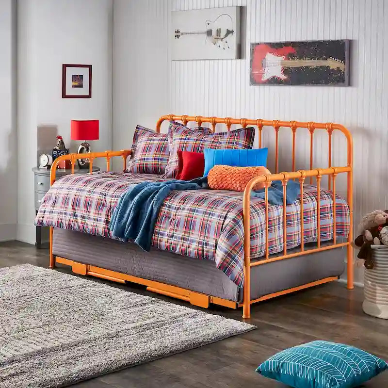 Constance Metal Daybed with Lift-up Trundle by iNSPIRE Q Bold