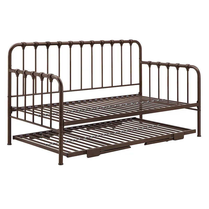 Constance Metal Daybed with Lift-up Trundle by iNSPIRE Q Bold