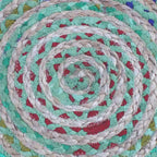 WYNDENHALL Mattise Boho Round Pouf in Braided Jute