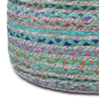 WYNDENHALL Mattise Boho Round Pouf in Braided Jute