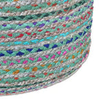 WYNDENHALL Mattise Boho Round Pouf in Braided Jute