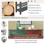 Mid-Century Style 42 Solid Wood Buffet Sideboard