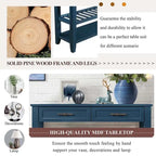 Mid-Century Style 42 Solid Wood Buffet Sideboard