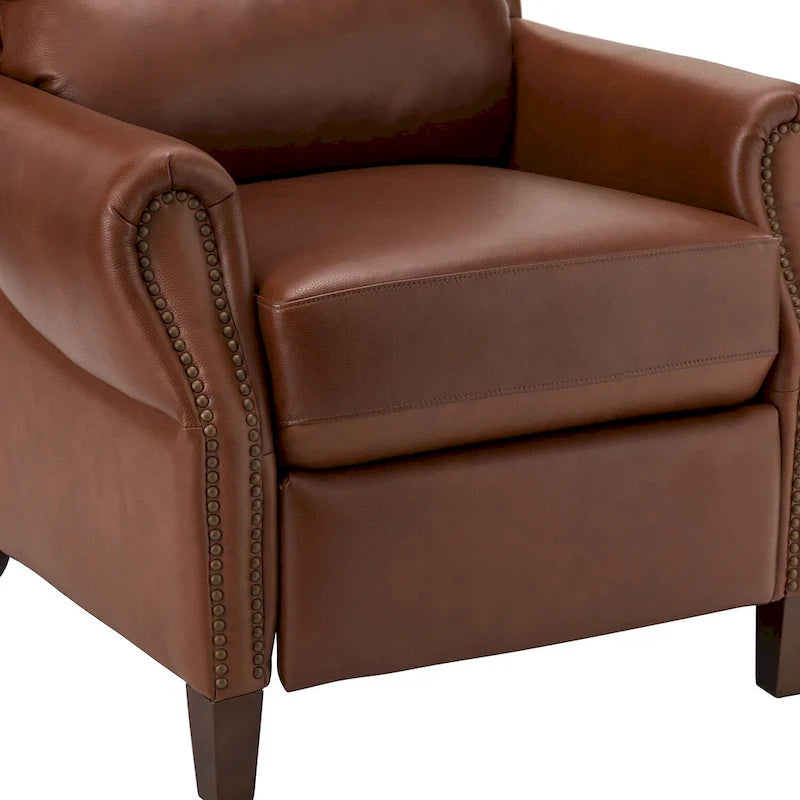 Alicia 32.68 Wide Genuine Leather Manual Recliner