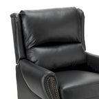 Alicia 32.68 Wide Genuine Leather Manual Recliner