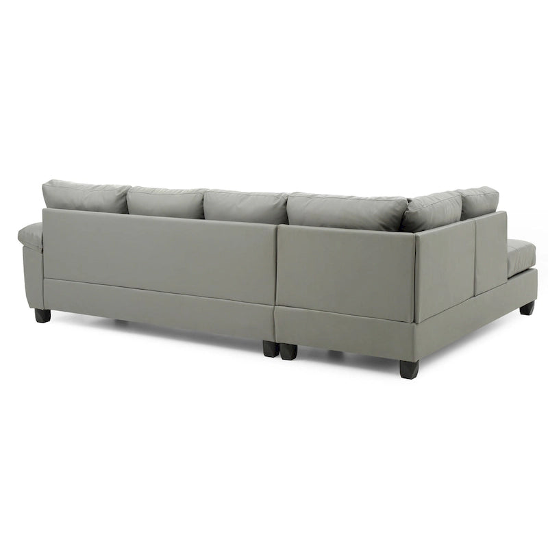 Gallant Faux Leather Sectional Sofa