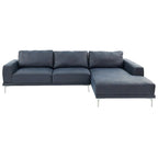 Poundex Furniture 2 Piece Leather Sectional Set