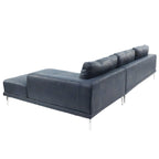 Poundex Furniture 2 Piece Leather Sectional Set