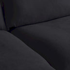 Modern Linen Upholstered Corner Sectional Sofa L-shaped Modular 5-Piece Couch with Ottoman