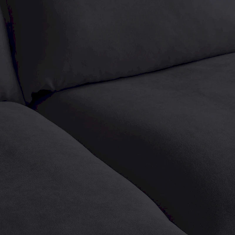 Modern Linen Upholstered Corner Sectional Sofa L-shaped Modular 5-Piece Couch with Ottoman