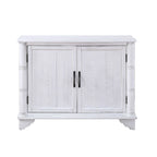 40 Pine 2 Door Storage Cabinet, Sideboard Buffet with Doors and Adjustable Shelf, Wood Entryway Chest, Cupboard