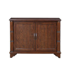 40 Pine 2 Door Storage Cabinet, Sideboard Buffet with Doors and Adjustable Shelf, Wood Entryway Chest, Cupboard