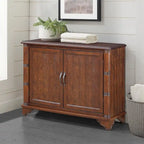 40 Pine 2 Door Storage Cabinet, Sideboard Buffet with Doors and Adjustable Shelf, Wood Entryway Chest, Cupboard