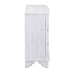 40 Pine 2 Door Storage Cabinet, Sideboard Buffet with Doors and Adjustable Shelf, Wood Entryway Chest, Cupboard