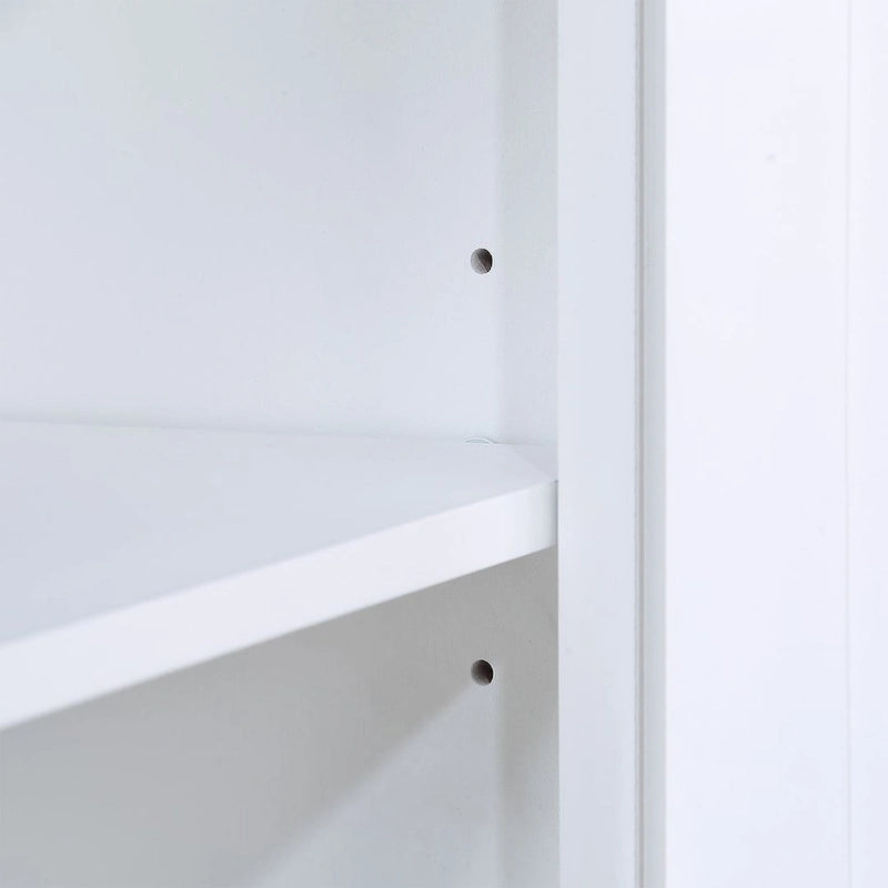 40 Pine 2 Door Storage Cabinet, Sideboard Buffet with Doors and Adjustable Shelf, Wood Entryway Chest, Cupboard