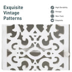 PHI VILLA 2-door Retro Antique Hollow-Carved Storage Cabinet