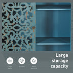 PHI VILLA 2-door Retro Antique Hollow-Carved Storage Cabinet