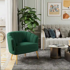 Velvet Accent Chairs for Living Room Bedroom Office Leisure Upholstered Single Sofa Chair