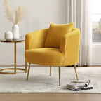 Art Leon Modern Velvet Accent Barrel Chair