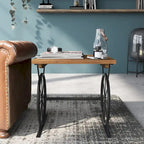 Dietrich Industrial 19-inch Metal Wheel Side Table by Carbon Loft