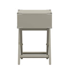 Kenton II X Base Wood Accent Campaign Table iNSPIRE Q Modern